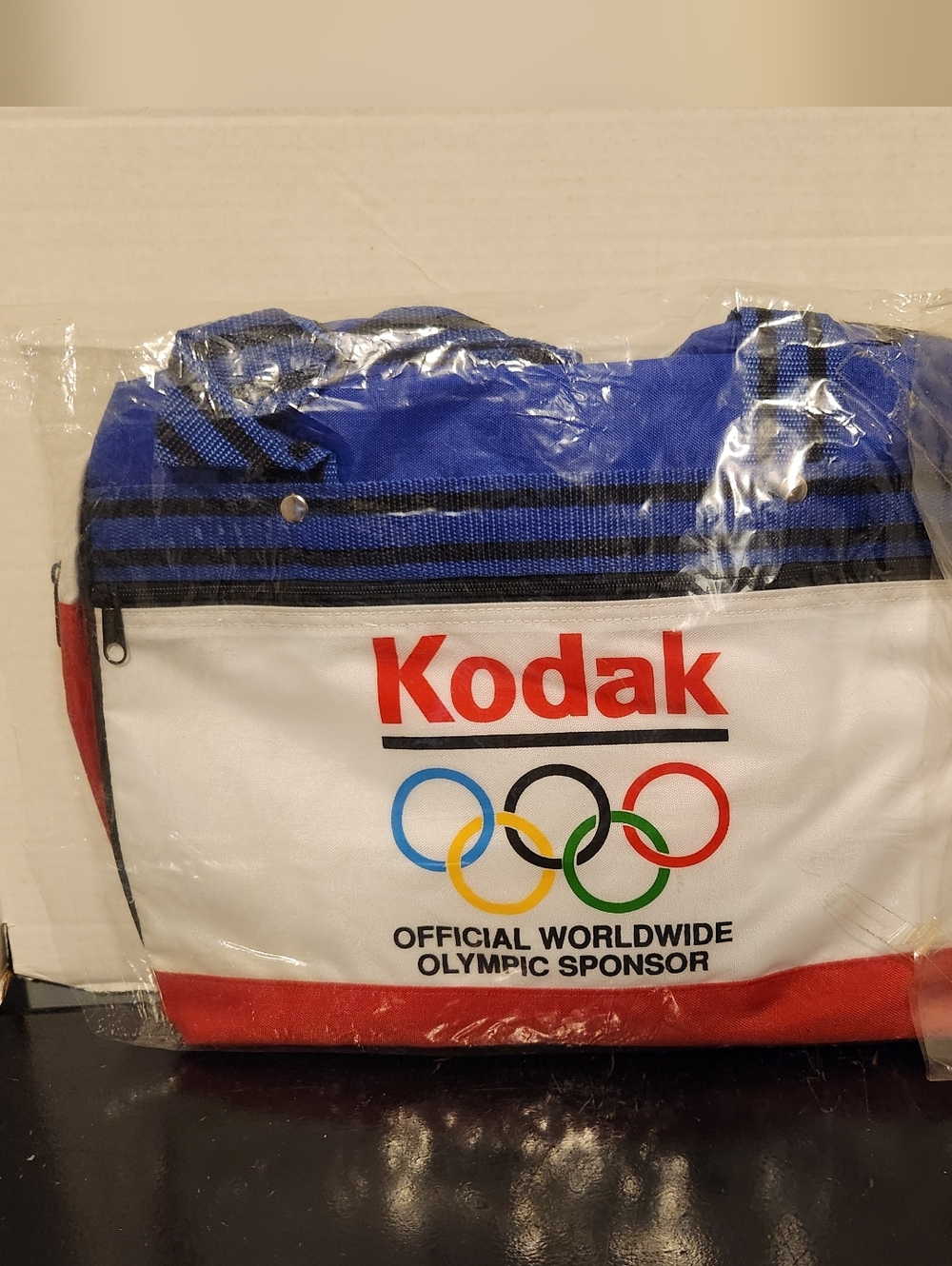 Vintage ‘84 KODAK Olympics Duffle Sports Bag Backpack New Old Stock